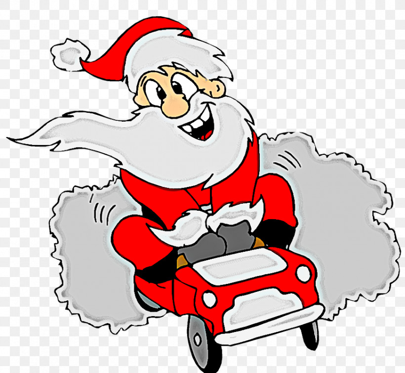 Santa Claus, PNG, 870x800px, Cartoon, Christmas, Riding Toy, Santa Claus, Vehicle Download Free