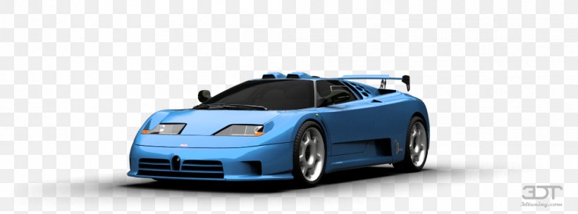 Bugatti EB 110 Compact Car Motor Vehicle Automotive Design, PNG, 1004x373px, Bugatti Eb 110, Automotive Design, Automotive Exterior, Automotive Lighting, Blue Download Free
