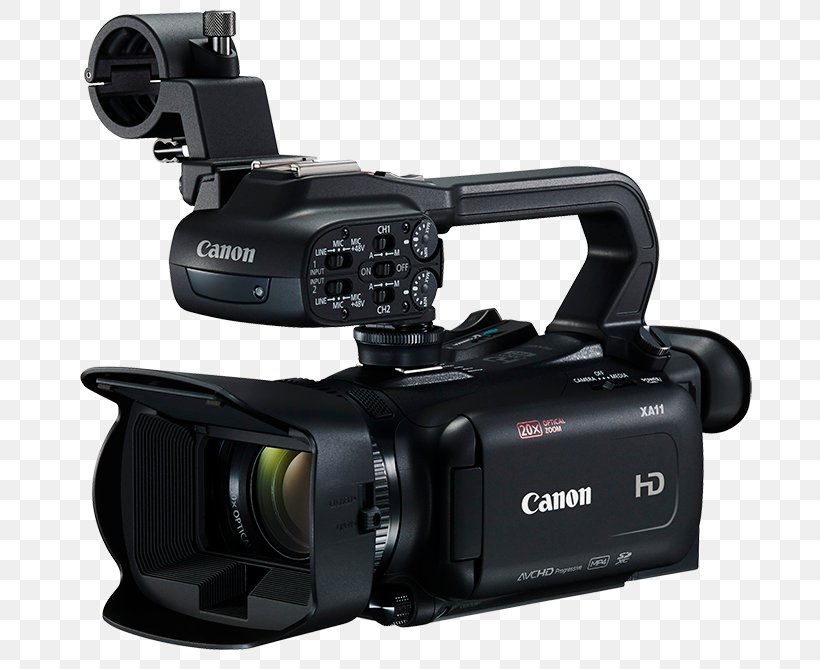 Camcorder Video Cameras Canon XA20 High-definition Video Professional Video Camera, PNG, 700x669px, Camcorder, Camera, Camera Accessory, Camera Lens, Cameras Optics Download Free