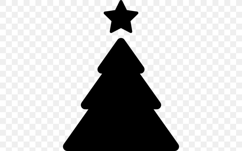 Christmas Tree, PNG, 512x512px, Christmas Tree, Artificial Christmas Tree, Black And White, Christmas, Christmas Decoration Download Free