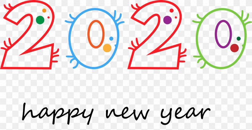 Happy New Year 2020 New Year 2020 New Years, PNG, 3326x1719px, Happy New Year 2020, Blue, Circle, Line, Logo Download Free