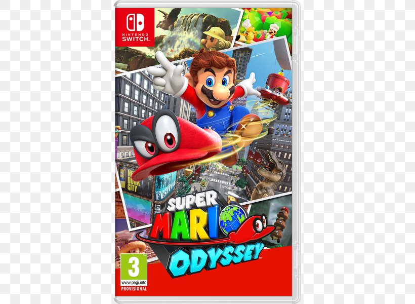 Super Mario Odyssey Nintendo Switch Super Mario 64 Super Mario 3D World GameCube, PNG, 600x600px, Super Mario Odyssey, Advertising, Gamecube, Mario Series, Nintendo Download Free