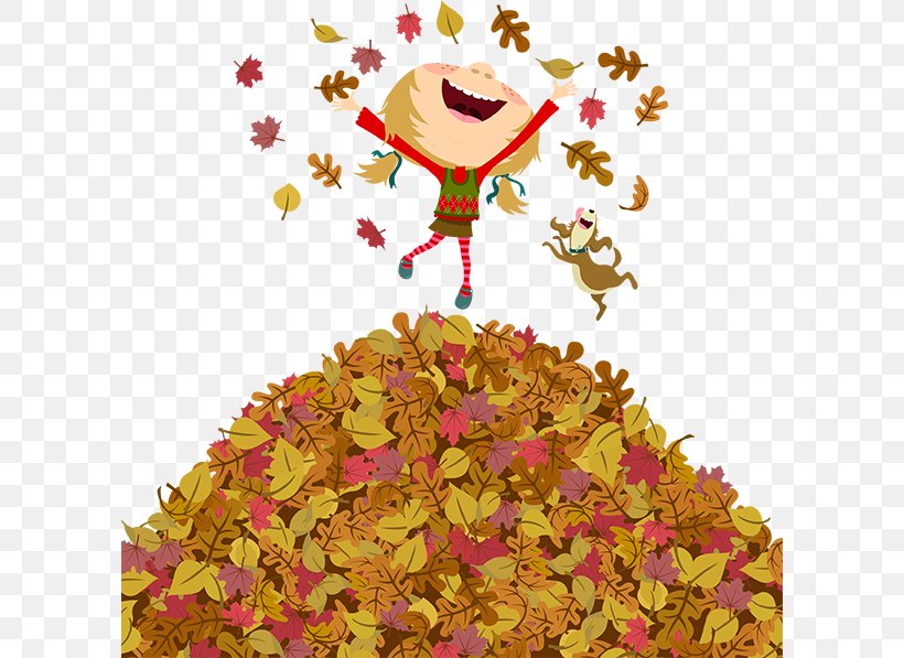 Autumn Vector Graphics Illustration Royalty-free Child, PNG, 600x597px, Autumn, Boy, Child, Confetti, Cut Flowers Download Free