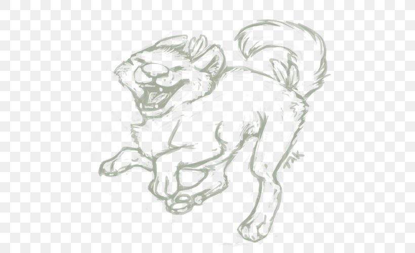 Dog Drawing Cat Mammal Sketch, PNG, 500x500px, Dog, Arm, Art, Artwork, Big Cat Download Free