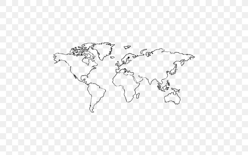 World Map Coloring Book Geography, PNG, 512x512px, World Map, Area, Auto Part, Black, Black And White Download Free