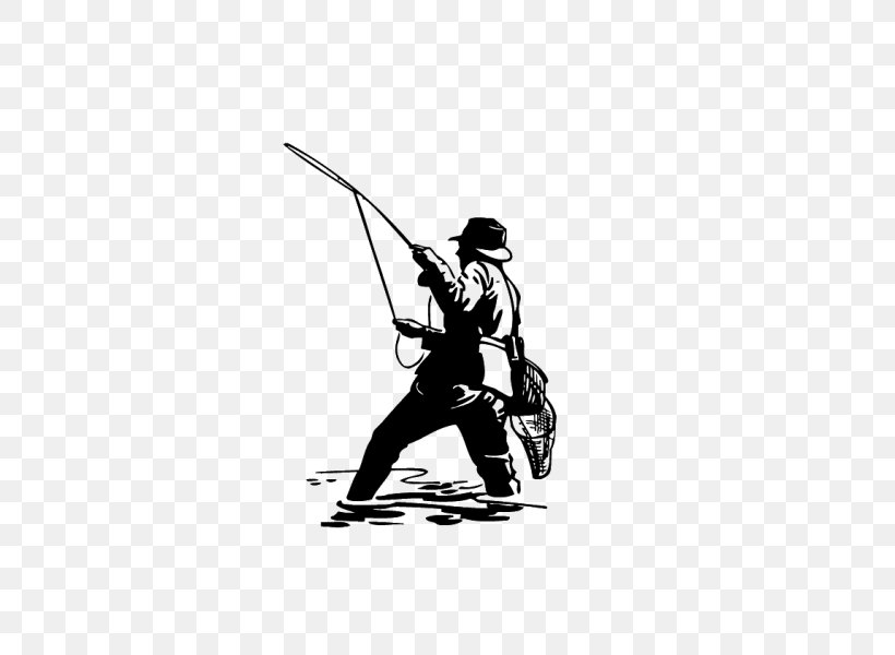 Fly Fishing Wall Decal Sticker, PNG, 600x600px, Fly Fishing, Arm, Art, Baseball Equipment, Bass Download Free