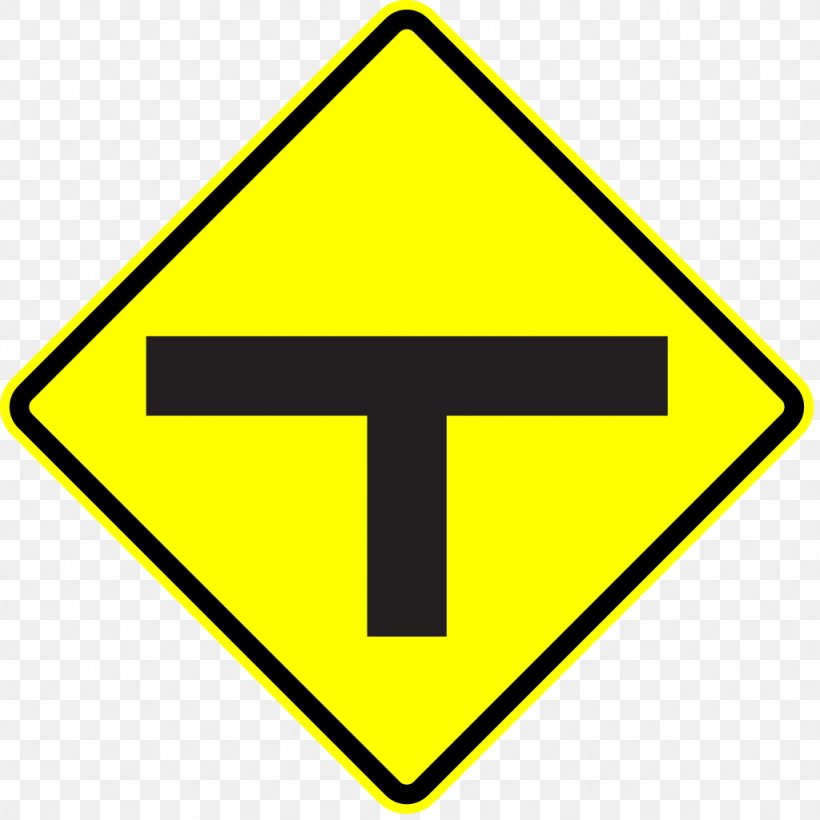 Three-way Junction Traffic Sign Intersection Warning Sign Road, PNG, 1024x1024px, Threeway Junction, Area, Cart Before The Horse, Intersection, Junction Download Free