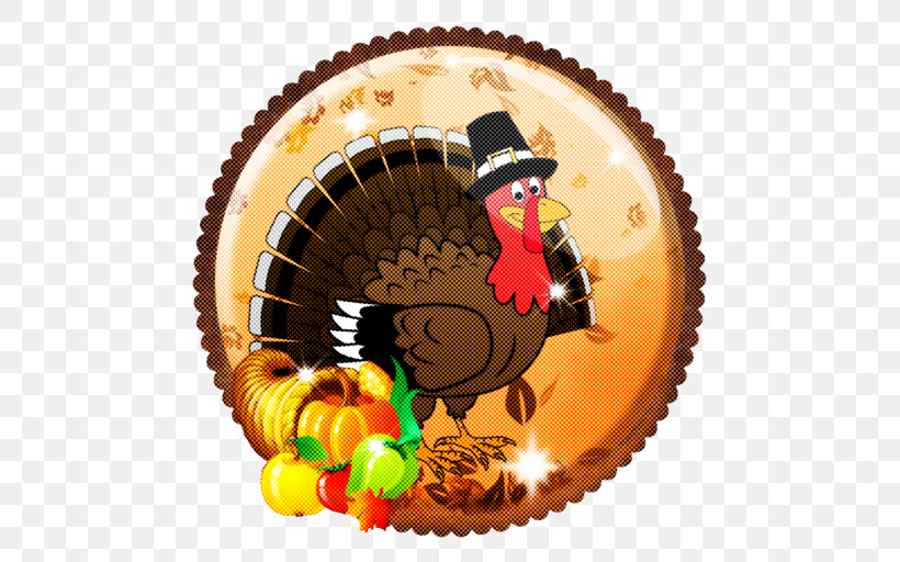 Thanksgiving, PNG, 512x512px, Turkey, Bird, Cartoon, Thanksgiving, Wild Turkey Download Free