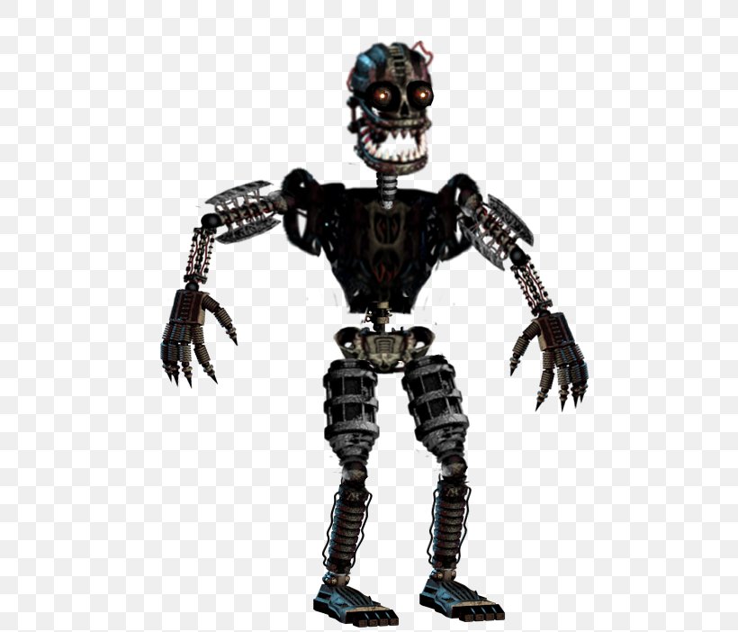 Five Nights At Freddy's 4 Endoskeleton Animatronics, PNG, 637x702px, Endoskeleton, Action Figure, Animatronics, Arm, Art Download Free