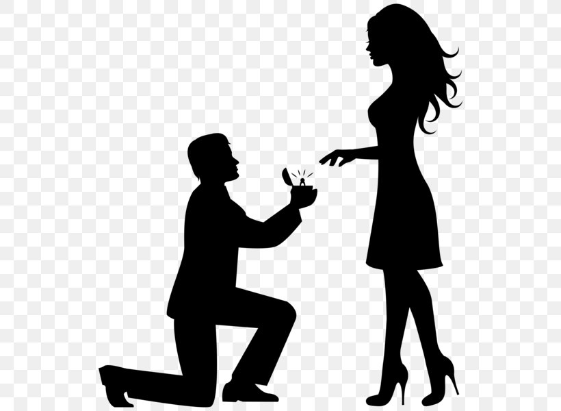 Marriage Proposal Wedding Engagement Dating, PNG, 542x600px, Marriage Proposal, Blackandwhite, Bride, Conversation, Couple Download Free