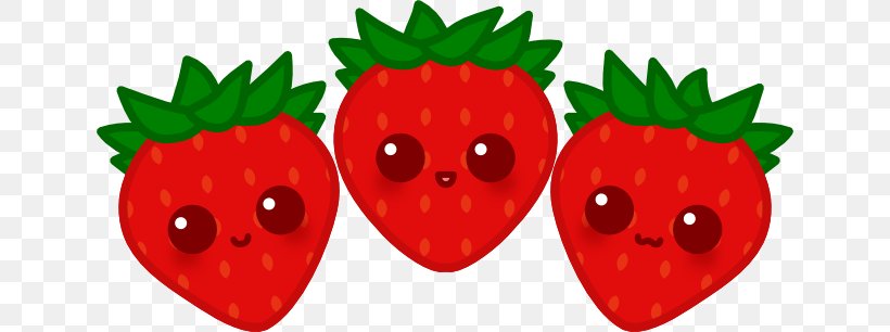 Strawberry Kavaii Clip Art, PNG, 642x306px, Strawberry, Banana, Berry, Cherry, Food Download Free