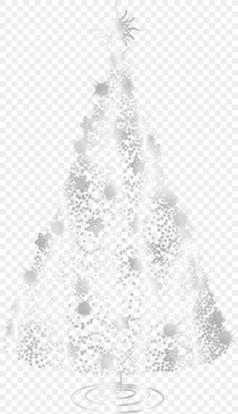 Christmas Tree Fir Santa Claus Christmas Ornament, PNG, 1900x3308px, Christmas Tree, Artificial Christmas Tree, Black And White, Christmas, Christmas Decoration Download Free