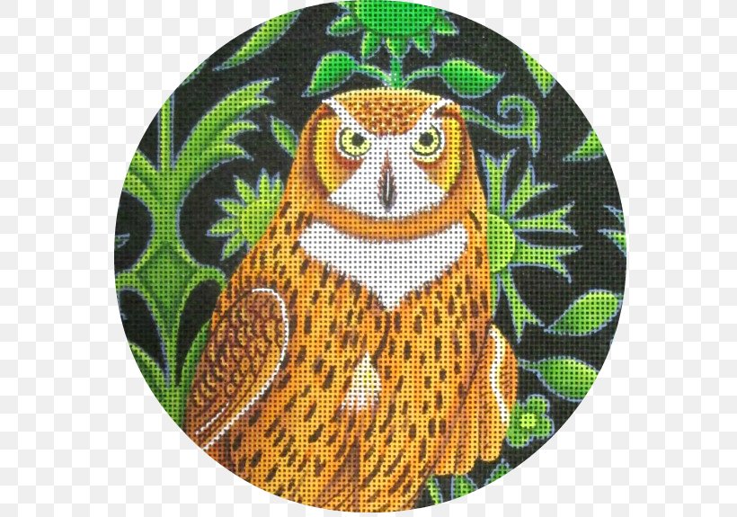 Owl Bird Needlepoint Embroidery Beak, PNG, 590x575px, Owl, Beak, Bird, Bird Of Prey, Blog Download Free