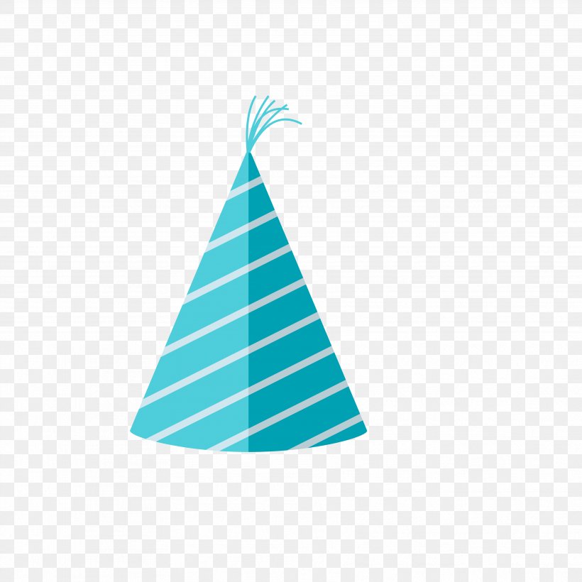 Party Hat Birthday Blue, PNG, 3543x3543px, Hat, Aqua, Azure, Birthday, Blue Download Free