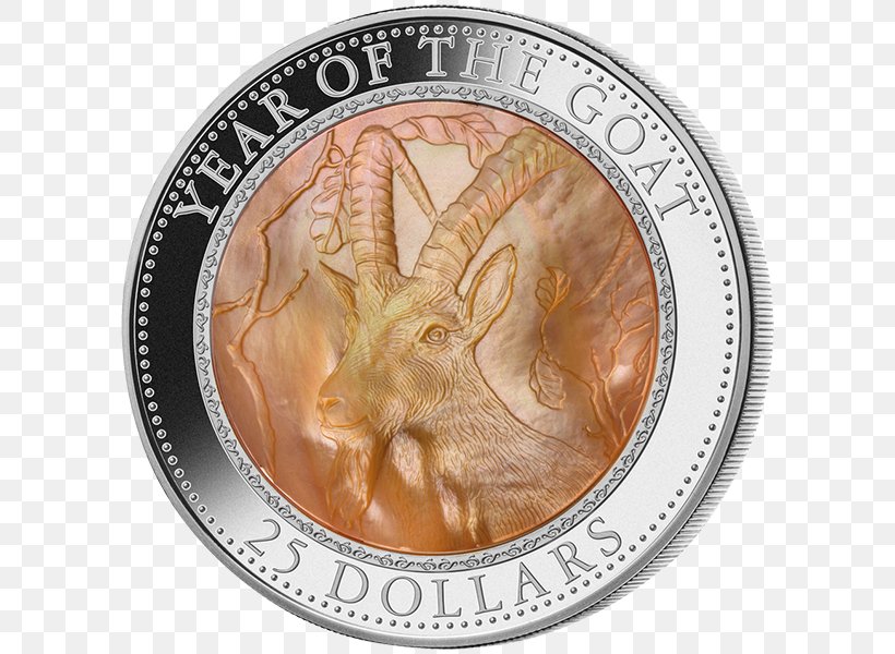 Silver Coin Goat Nacre, PNG, 600x600px, Coin, Chinese Lunar Coins, Coin Set, Currency, Goat Download Free