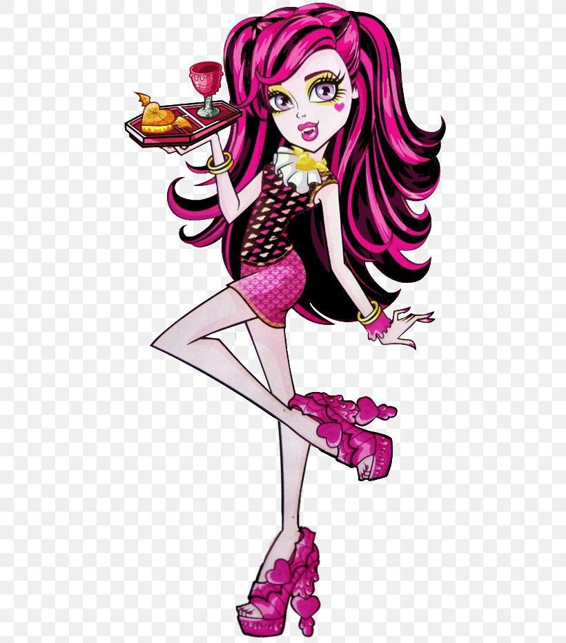 Monster High Draculaura Doll Monster High Draculaura Doll Frankie Stein Barbie, PNG, 509x930px, Watercolor, Cartoon, Flower, Frame, Heart Download Free