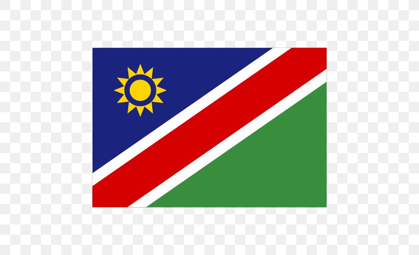 Namibia National Cricket Team Windhoek Namibian Dollar Flag Of Namibia Okahandja, PNG, 500x500px, Windhoek, Area, Brand, Flag, Flag Of Namibia Download Free