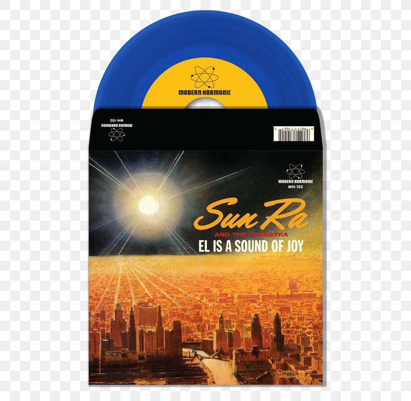 El Is A Sound Of Joy Phonograph Record Black Sky And Blue Moon The Sun Ra Arkestra, PNG, 800x800px, Watercolor, Cartoon, Flower, Frame, Heart Download Free