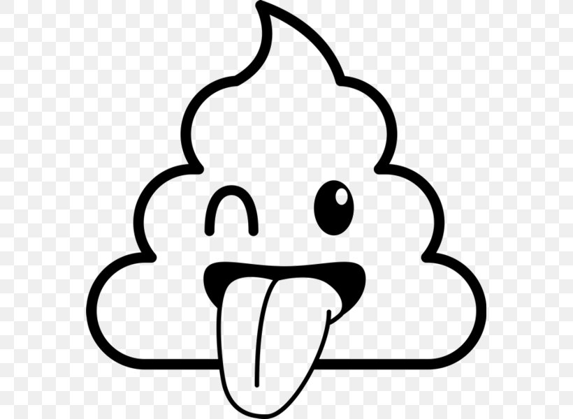 Pile Of Poo Emoji Coloring Book Smiley, PNG, 573x600px, Watercolor, Cartoon, Flower, Frame, Heart Download Free