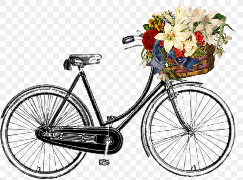 Cruiser Bicycle Vintage Clothing Cycling Clip Art, PNG, 1280x951px, Bicycle, Art Bike, Bicycle Accessory, Bicycle Basket, Bicycle Baskets Download Free