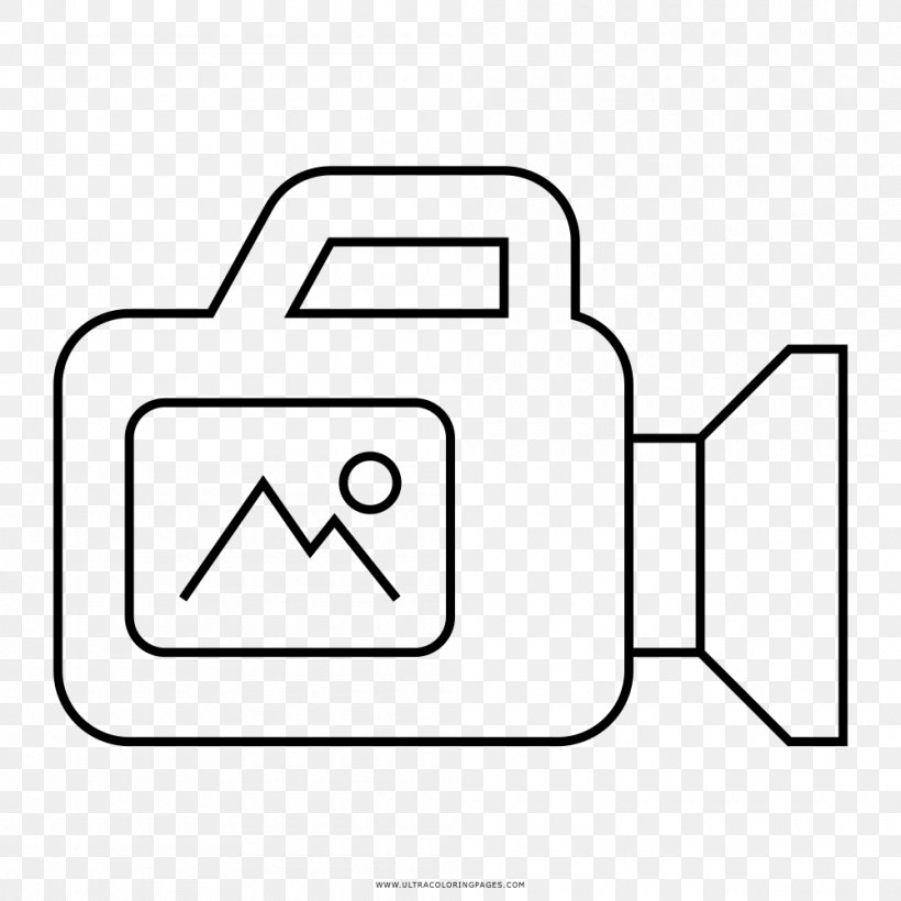 Drawing Video Cameras Photography, PNG, 1000x1000px, Drawing, Area, Black, Black And White, Camcorder Download Free