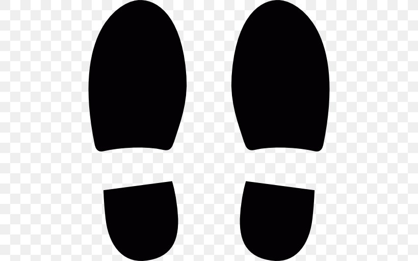 Footprint Shoe Barefoot, PNG, 512x512px, Footprint, Barefoot, Black, Black And White, Boot Download Free