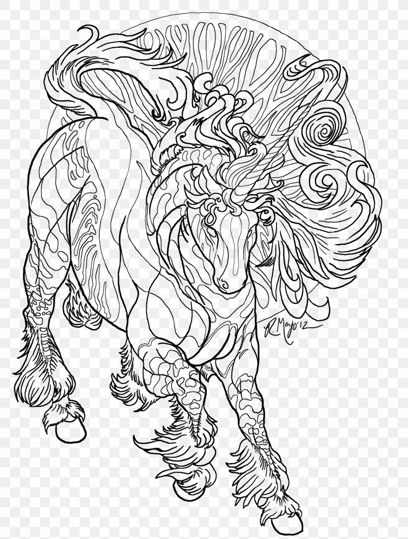 Horse Coloring Book Winged Unicorn Adult, PNG, 1776x2349px, Horse, Adult, Art, Artwork, Black Download Free