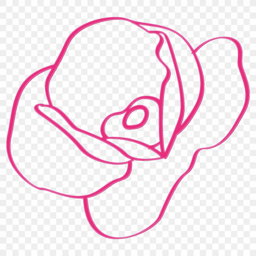 Pink Line Art Line Magenta, PNG, 1200x1200px, Poppy Flower, Line, Line Art, Magenta, Paint Download Free