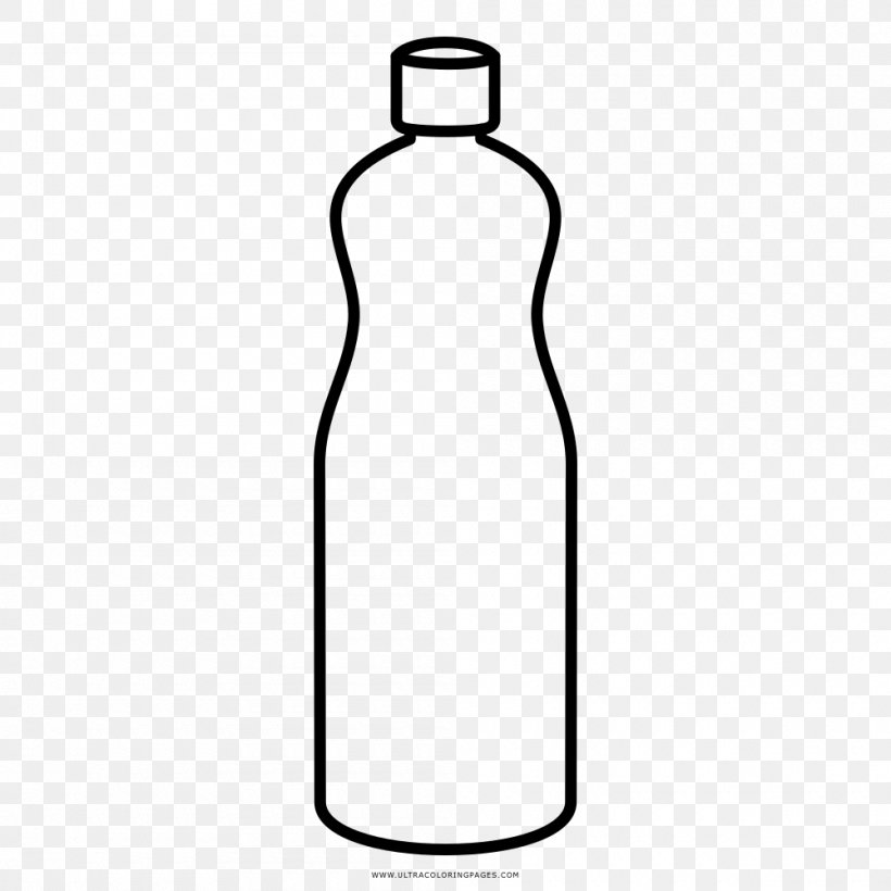 Water Bottles Glass Bottle, PNG, 1000x1000px, Water Bottles, Area, Black And White, Bottle, Dress Download Free