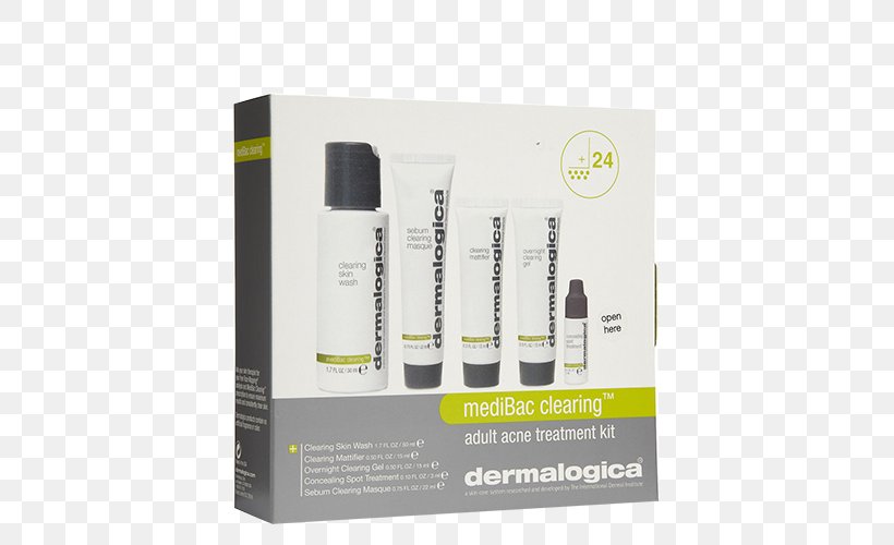 Acne Dermalogica MediBac Clearing Skin Kit Pimple Skin Care, PNG, 500x500px, Acne, Benzoyl Peroxide, Comedo, Cosmetics, Cream Download Free
