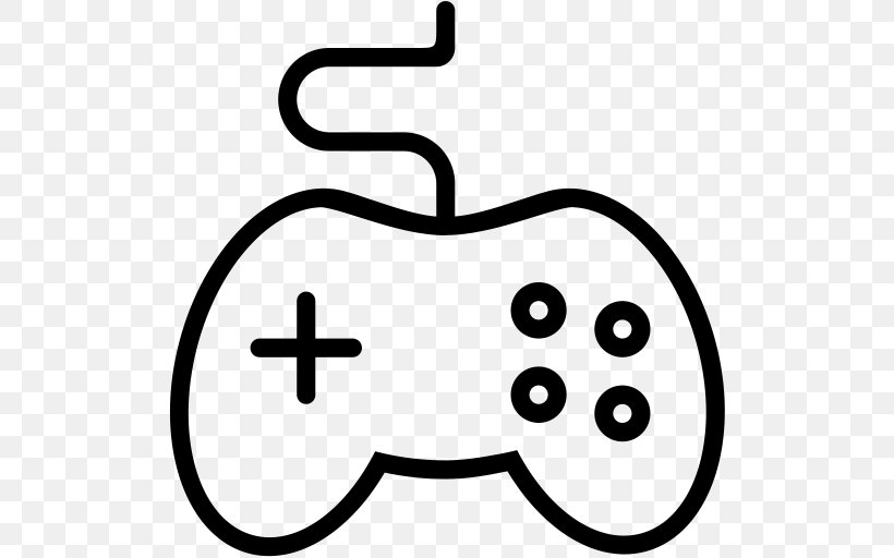 Games, PNG, 512x512px, Game Controllers, Android, Area, Black, Black And White Download Free