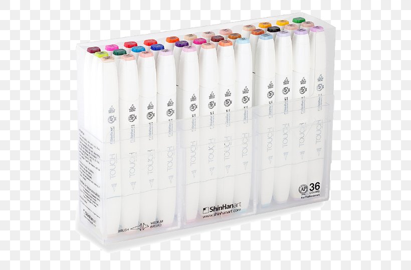 Marker Pen ShinHan Touch Twin Brush Marker Drawing Pens, PNG, 580x539px, Marker Pen, Brush, Color, Copic, Drawing Download Free