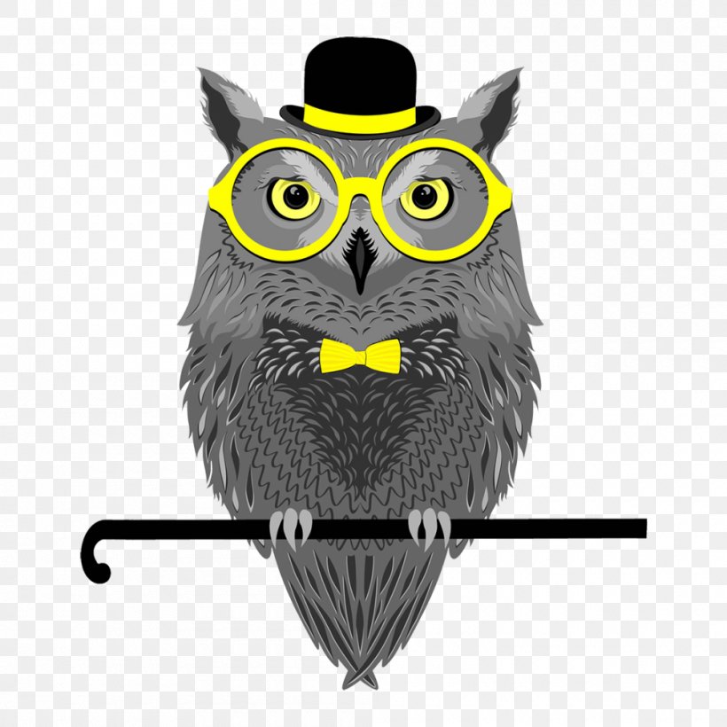 Owl Stock Photography Glasses, PNG, 1000x1000px, Owl, Beak, Bird, Bird Of Prey, Drawing Download Free