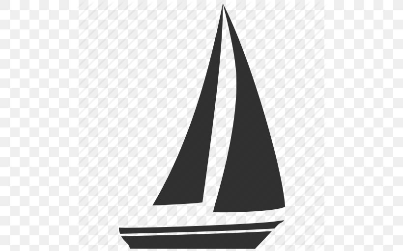 Sailboat, PNG, 512x512px, Sail, Black, Black And White, Boat, Boating Download Free