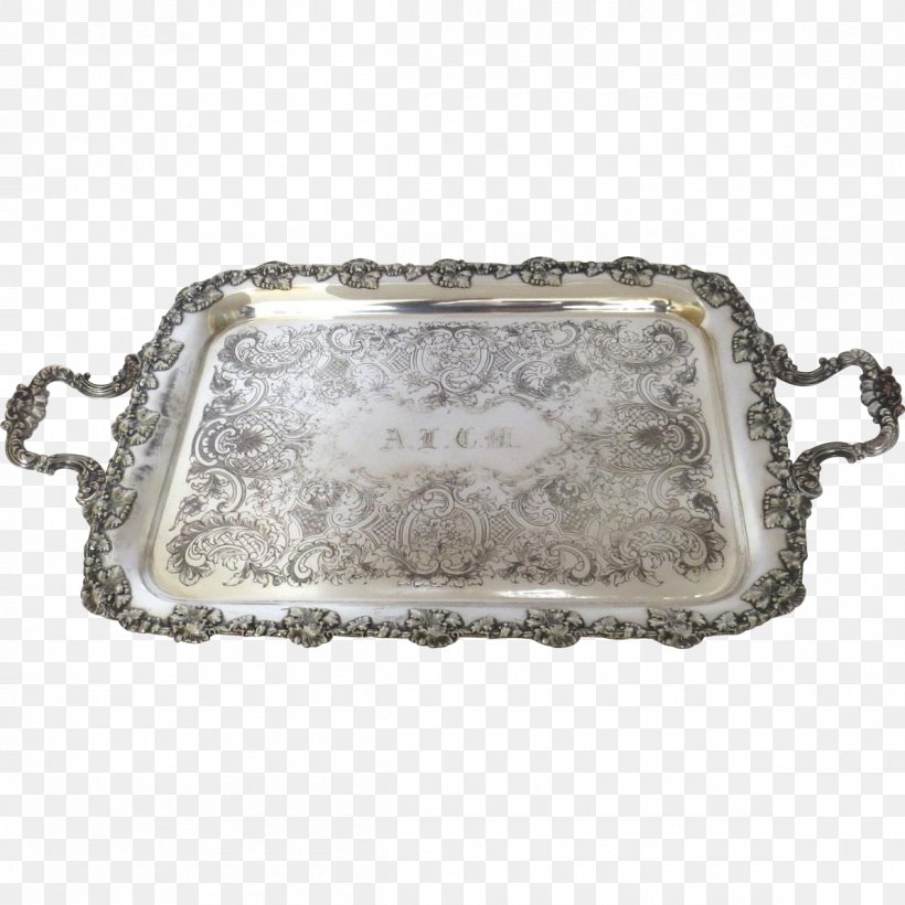 Silverplate Tray Platter Plating, PNG, 1190x1190px, Silver, Black Tulip Antiques Ltd, Metal, Pineapple, Plate Download Free