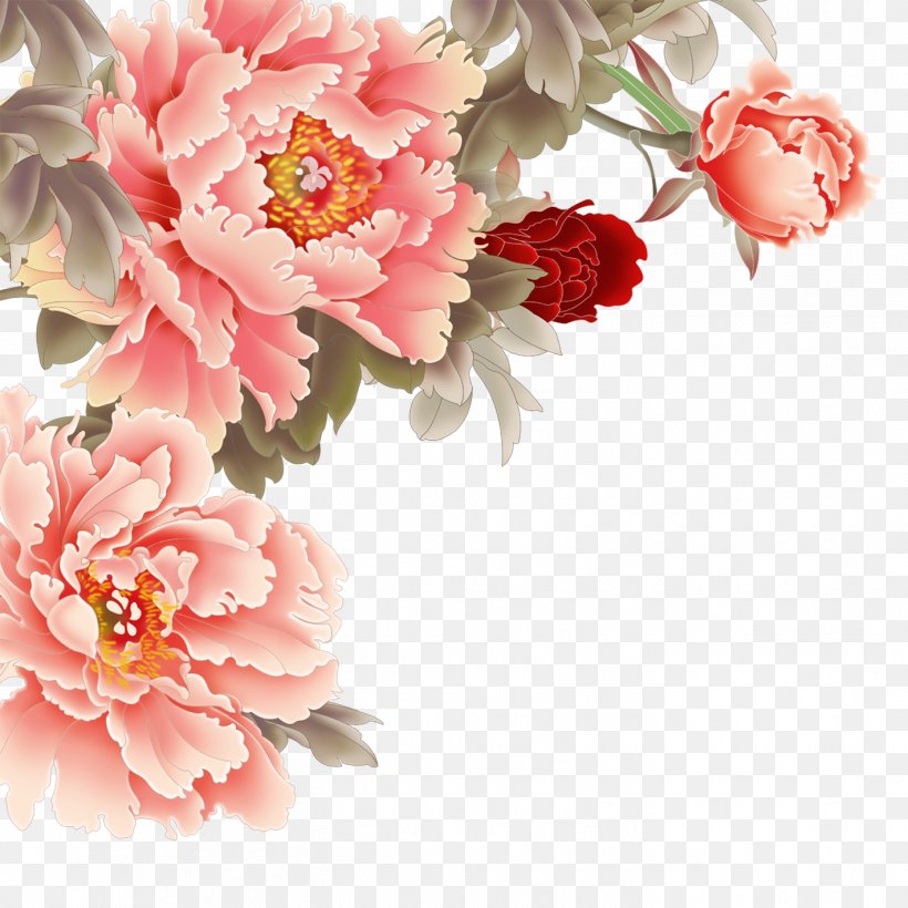 Moutan Peony Pink Flowers, PNG, 1417x1417px, Peony, Artificial Flower ...