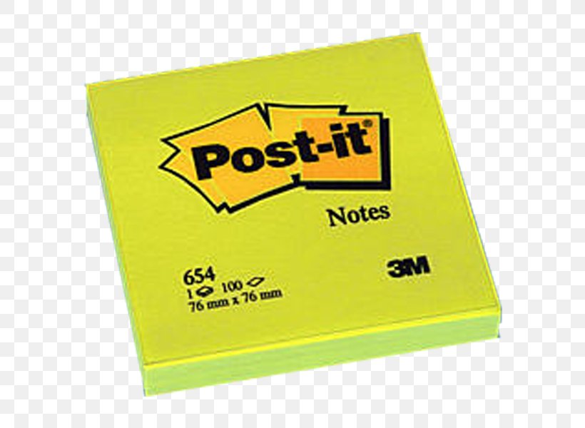 Post-it Note Yellow 3M Geel Brand, PNG, 600x600px, Postit Note, Area, Area M, Brand, Color Download Free