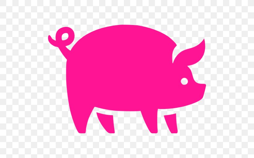 Pig Fuchsia Blue Maroon, PNG, 512x512px, Pig, Aqua, Black, Blue, Fuchsia Download Free