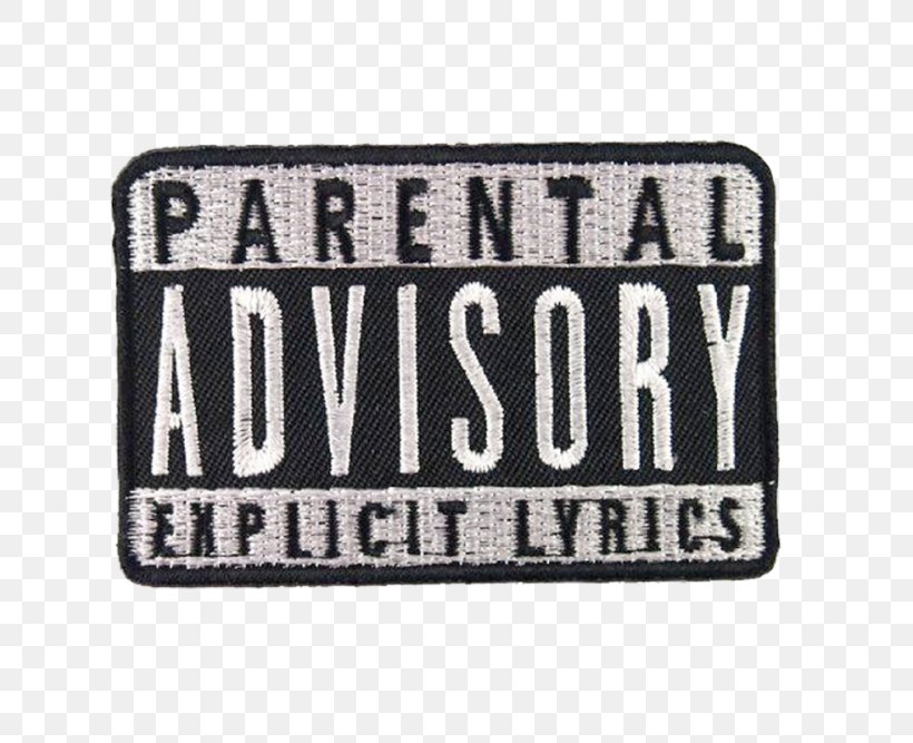 Embroidered Patch Parental Advisory Iron-on Embroidery Punk Rock, PNG, 700x667px, Watercolor, Cartoon, Flower, Frame, Heart Download Free