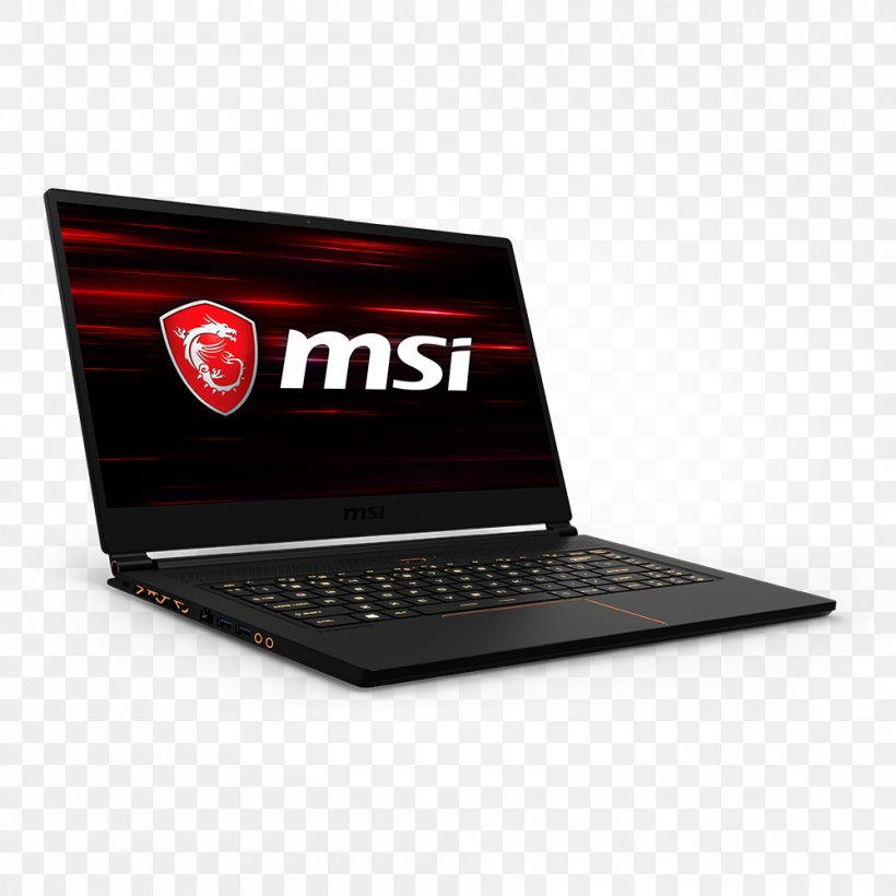 Netbook MSI GS65 Stealth THIN-050 15.6 Inch Intel Core I7-8750H 2.2GHz/ 16GB D Laptop Micro-Star International MSI GS63 Stealth Pro, PNG, 1000x1000px, Netbook, Brand, Computer, Computer Hardware, Electronic Device Download Free