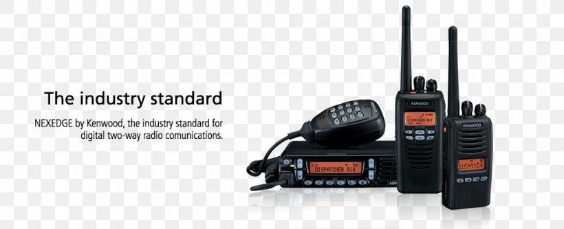 Two-way Radio Microphone Kenwood Corporation Walkie-talkie, PNG, 980x399px, Twoway Radio, Brand, Communication, Communication Accessory, Digital Radio Download Free