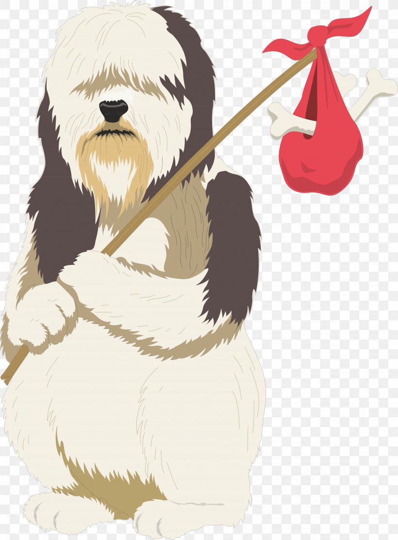 Old English Sheepdog Puppy Cartoon Pet Clip Art, PNG, 3682x5000px, Watercolor, Cartoon, Flower, Frame, Heart Download Free