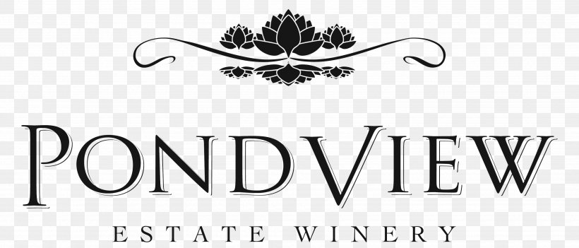 Pondview Estate Winery Logo Brand Design, PNG, 3500x1500px, Logo, Animal, Black And White, Brand, Regional Municipality Of Niagara Download Free
