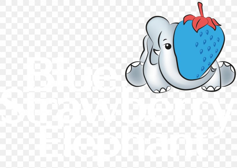 Blue Strawberry Elephant Business Marketing, PNG, 1000x712px, Watercolor, Cartoon, Flower, Frame, Heart Download Free