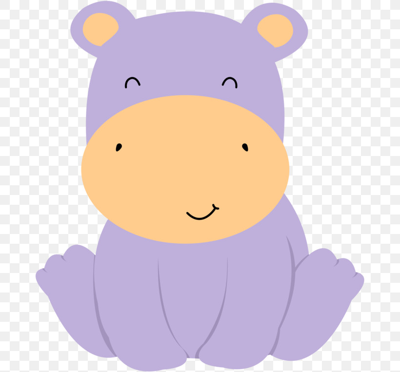 Cartoon Purple Nose Snout Smile, PNG, 677x763px, Cartoon, Nose, Purple, Smile, Snout Download Free