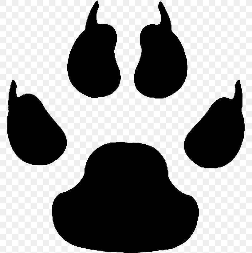 Dog Clip Art Paw Vector Graphics Openclipart, PNG, 775x822px, Dog, Blackandwhite, Cat, Footprint, Paw Download Free