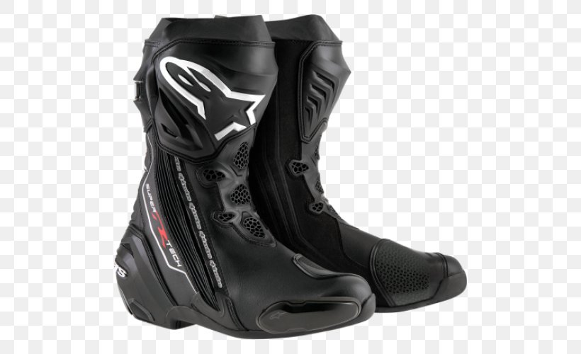 Alpinestars Supertech R Motorcycle Boots, PNG, 500x500px, Motorcycle Boot, Alpinestars, Black, Boot, Footwear Download Free