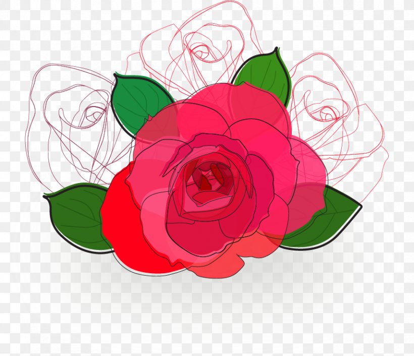 Beach Rose Flower Euclidean Vector, PNG, 854x735px, Beach Rose, Cut Flowers, Drawing, Floral Design, Floristry Download Free