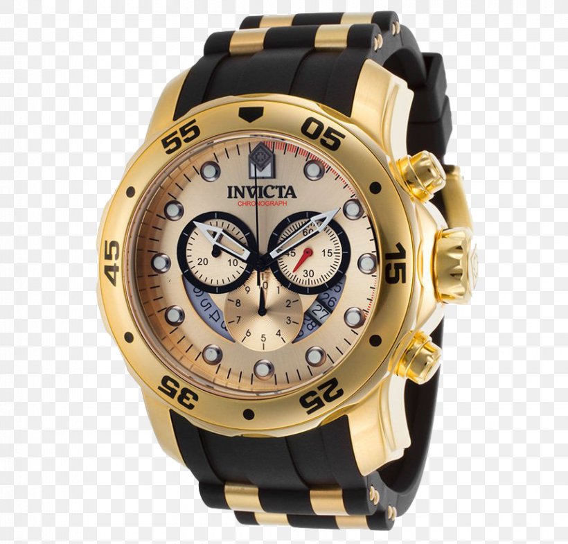 Invicta Watch Group Chronograph Diving Watch Invicta Men's Pro Diver, PNG, 860x824px, Invicta Watch Group, Beige, Bracelet, Brand, Chronograph Download Free