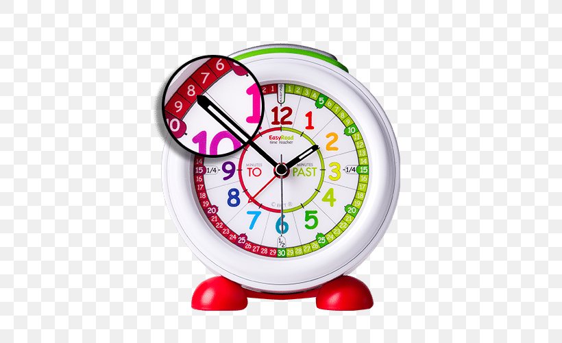 Alarm Clocks Learn To Tell The Time Clock Face Teacher, PNG, 500x500px, 24hour Clock, Clock, Alarm Clock, Alarm Clocks, Child Download Free